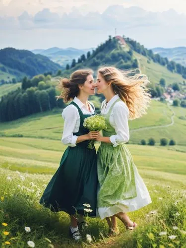 In an idyllic village in the Allgäu, the two former schoolmates Sabine and Birgit finally found time for each other again. A whole month in summer belonged just to them, a time of rediscovery and unex