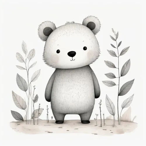 icebear,little panda,little bear,ice bear,white bear,scandia bear,plush bear,giant panda,bear,bear cub,bear teddy,cute bear,forest animal,panda bear,brown bear,panda,bamboo,baby panda,woodland animals,slothbear,Illustration,Black and White,Black and White 30