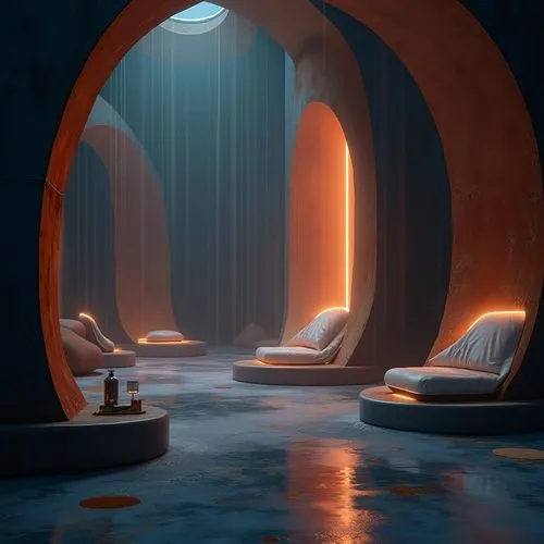 futuristic landscape,3d render,portals,cave on the water,lair,dungeon,cinema 4d,environments,portal,ice cave,render,archways,background design,caves,antechamber,furnaces,renders,doorways,subterranean,threshold,Photography,General,Realistic