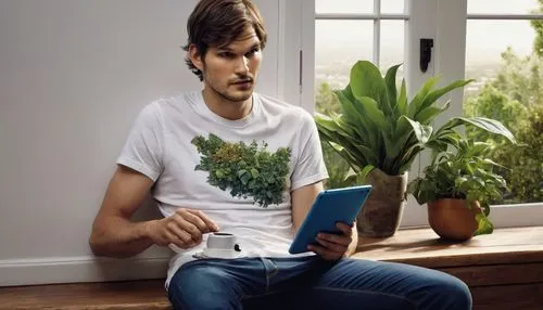 kutcher,plantsman,isolated t-shirt,ereader,print on t-shirt,t-shirt printing,vesely,threadless,kindle,hamit,arabidopsis,gardener,holding ipad,male poses for drawing,ebooks,t shirt,shahid,hostplant,horticulturist,tablets consumer,Photography,Artistic Photography,Artistic Photography 05