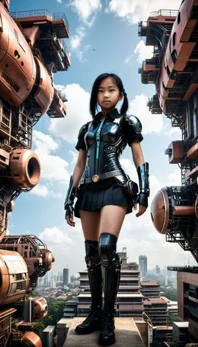 lyoko,giantess,geomancer,lumidee,3d render,steampunk,cybernetic,bioshock,afrofuturism,physx,outland,3d rendered,shader,vocaloid,kitana,scrapyard,chun,streampunk,gantz,morphogenetic,Conceptual Art,Sci-Fi,Sci-Fi 09