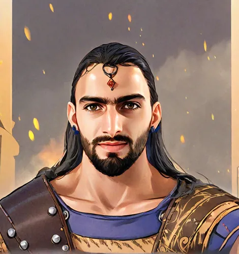 yi sun sin,thracian,male character,aladha,aladin,the emperor's mustache,king caudata,fantasy portrait,shuanghuan noble,mulan,wuchang,thorin,poseidon god face,genghis khan,from persian shah,portrait ba