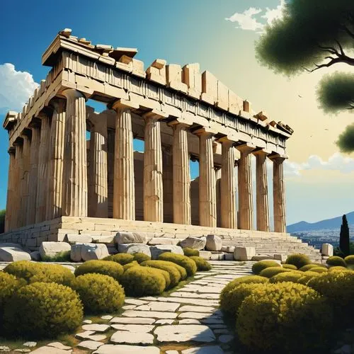 greek temple,parthenon,the parthenon,hellas,acropolis,erechtheion,hellenic,athenian,akropolis,erechtheus,herakleion,caesonia,temple of poseidon,grecia,athens,panathenaic,athen,atenas,panathenian,artemis temple,Illustration,Vector,Vector 09