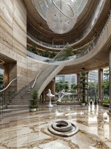 circular staircase,largest hotel in dubai,hotel lobby,emirates palace hotel,spiral staircase,lobby,jumeirah,marble palace,luxury home interior,penthouse apartment,futuristic architecture,winding staircase,oasis of seas,luxury hotel,oval forum,tallest hotel dubai,3d rendering,modern office,jumeirah beach hotel,hyatt hotel,Architecture,Large Public Buildings,Modern,Waterfront Modern 2