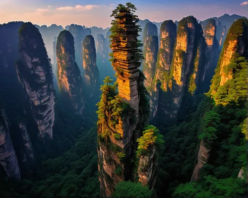 zhangjiajie,huangshan mountains,yellow mountains,huangshan maofeng,mountainous landscape,guizhou,mountainous landforms,guilin,wuyi,huashan,giant mountains,mountain landscape,tigers nest,karst landscape,beautiful landscape,rock formations,nature landscape,yunnan,the landscape of the mountains,rock formation,Art,Classical Oil Painting,Classical Oil Painting 33