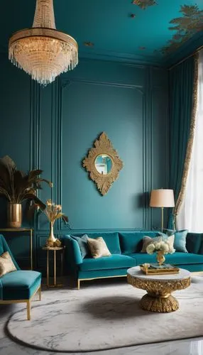 mahdavi,blue room,interior decor,gournay,schiaparelli,ornate room,interior decoration,opulent,opulently,decor,ritzau,baccarat,fromental,bellocchio,opulence,chaise lounge,art deco,damask,blue lamp,tureens,Illustration,Japanese style,Japanese Style 09