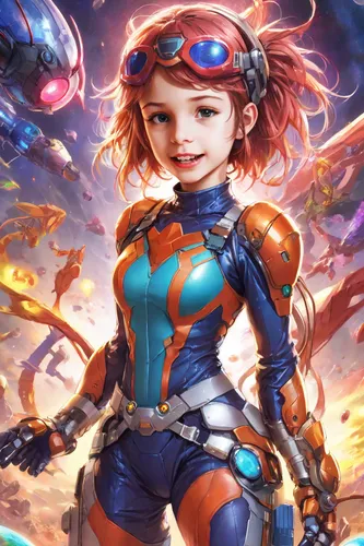 Girl 4 years super Hero pixie wonder ,nami,nora,aquanaut,elza,tracer,symetra,nova,cg artwork,game illustration,xiaochi,andromeda,rosa ' amber cover,cyborg,gara,fantasy portrait,mara,minerva,vivora,io,