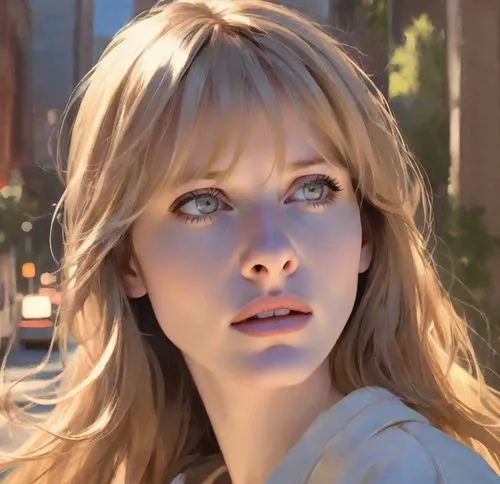 bangs,porcelain doll,angel face,hollywood actress,blonde woman,angelic,valerian,realdoll,female hollywood actress,beautiful face,greer the angel,angel,blonde girl,pale,doll's facial features,blue eyes,romantic look,eyes,blond girl,ann margarett-hollywood,Digital Art,Impressionism