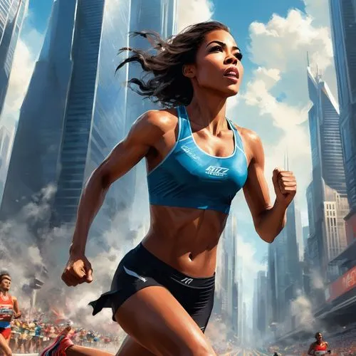 female runner,free running,running,marathoner,racewalker,sprint woman,Conceptual Art,Fantasy,Fantasy 02