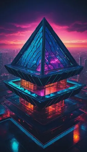 glass pyramid,pyramids,pyramid,futuristic art museum,lotus temple,tron,cybercity,cyberpunk,futuristic,pyramide,hypermodern,geometric,mypyramid,futuristic architecture,prism,geometrics,pyramidal,holocron,cyberport,eth,Art,Artistic Painting,Artistic Painting 31