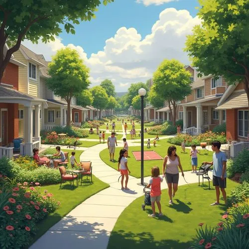 townhomes,suburbanized,suburbia,aurora village,suburban,suburu,neighborhood,subdivision,idyllic,sylvania,streamwood,suburbs,suburbanization,houses clipart,bungalows,apartment complex,township,neighborhoods,new housing development,sunnyvale,Photography,General,Realistic