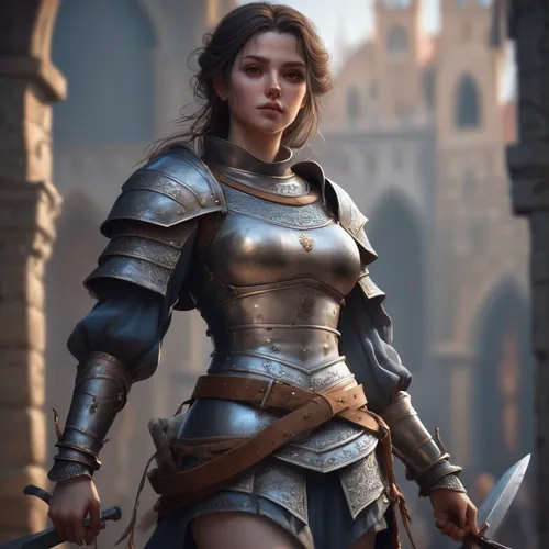 joan of arc,female warrior,paladin,knight armor,swordswoman,cuirass,knight,armour,crusader,artemisia,massively multiplayer online role-playing game,eufiliya,warrior woman,game art,breastplate,girl in a historic way,cg artwork,heavy armour,scabbard,medieval,Conceptual Art,Fantasy,Fantasy 01