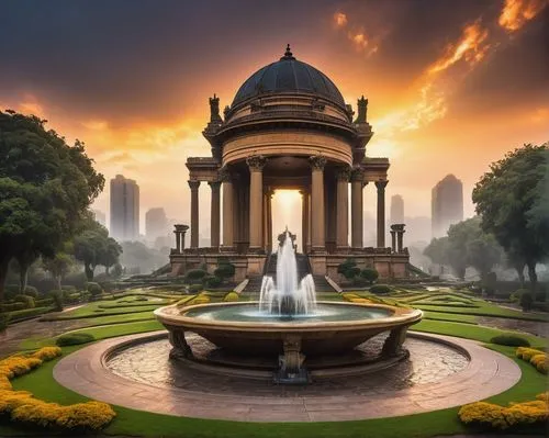 city fountain,fountain of friendship of peoples,royal botanic garden,lebua,ust,chhatris,decorative fountains,fountain,jardines,calcutta,maximilian fountain,garden of the fountain,fountains,luneta,neoclassical,bahai,istana,fountain lawn,adelaide,jardiniere,Illustration,Realistic Fantasy,Realistic Fantasy 36