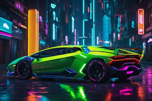 Develop an eco-friendly Lamborghini interior using sustainable materials and energy-efficient features.,neon,zenvo-st,lamborghini huracán,neon arrows,lamborghini urus,lamborghini aventador,neon colors