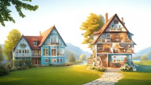 danish house,dreamhouse,little house,wooden house,miniature house,house in the forest,half-timbered house,wooden houses,small house,home landscape,victorian house,beautiful home,summer cottage,houses 