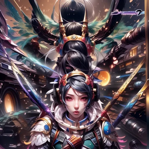 yi sun sin,amano,hwachae,game illustration,xizhi,xiaochi,wuchang,goki,mulan,bianzhong,dragon li,geisha,yuanyang,xun,zui quan,taiwanese opera,samurai,japanese icons,siu mei,summoner