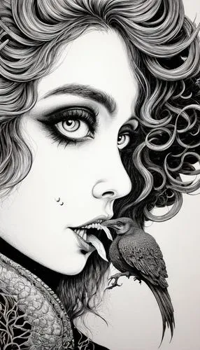 mourning swan,harpy,crow queen,corvidae,hedwig,bird illustration,black raven,raven bird,mina bird,black crow,black bird,fashion illustration,raven girl,black swan,birds of prey-night,songbird,aves,magpie,fantasy portrait,raven