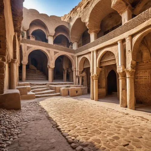 umayyad palace,caravanserais,makli,caravanserai,caravansary,kanawa,kasbah,qasr al kharrana,jaisalmer,ibn tulun,kashan,inside courtyard,nabatean,umayyad,hadhramaut,ancient buildings,la kasbah,qasr al watan,deruta,qasr amra,Photography,General,Realistic