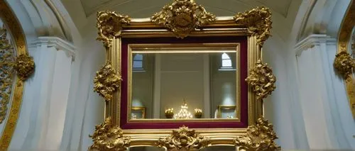 bernini altar,gold stucco frame,enfilade,royal interior,tabernacles,mirror frame,decorative frame,corinthian order,iconostasis,baldacchino,frame ornaments,baroque,overmantel,interior decor,ormolu,cathedra,the throne,ghiberti,mauritshuis,throne,Art,Artistic Painting,Artistic Painting 23