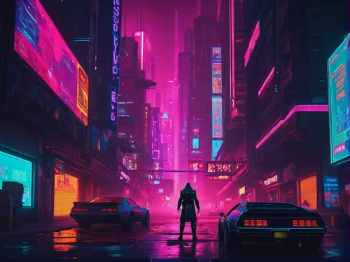 Ryan Ros - A suspenseful espionage mission tests loyalties,cyberpunk,neon arrows,neon,neon lights,neon light,colorful city,pedestrian,cityscape,neon ghosts,shinjuku,neon colors,vapor,futuristic,tokyo 