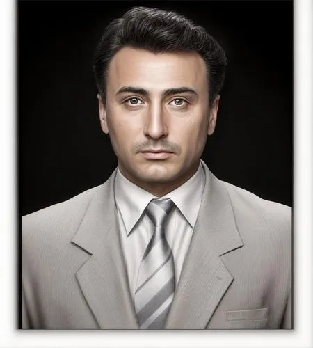 an oil painting of a man in a business suit,hayrapetyan,saidullayev,abdullayev,krumholtz,rahimov,gazzaev,Common,Common,Natural