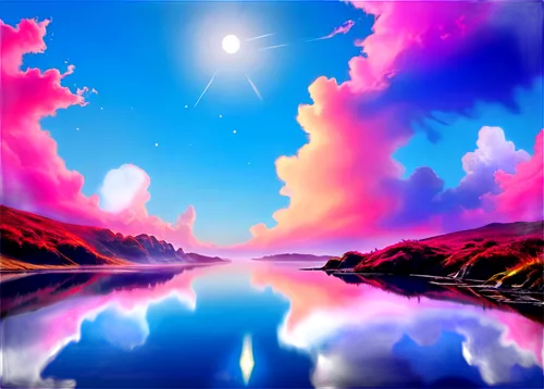 dreamscape,fantasy landscape,landscape background,splendid colors,purple landscape,dreamscapes,wavelength,moon and star background,fantasy picture,star sky,starclan,sailing blue purple,dream art,world digital painting,futuristic landscape,dreamland,windows wallpaper,unicorn background,colorful stars,heaven lake,Illustration,Realistic Fantasy,Realistic Fantasy 01