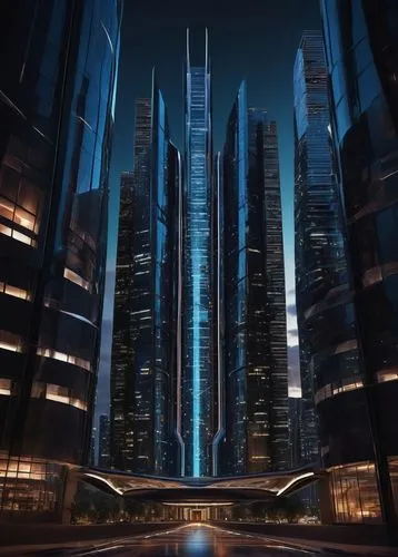 cybercity,coruscant,metropolis,futuristic architecture,oscorp,coruscating,skyscraper,skyscrapers,supertall,the skyscraper,ctbuh,megacorporation,lexcorp,megacorporations,futuristic landscape,dubay,capcities,city at night,guangzhou,dubia,Conceptual Art,Oil color,Oil Color 05