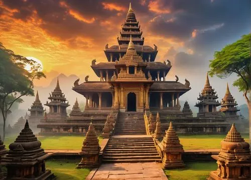 buddhist temple complex thailand,thai temple,cambodia,phanom,phnom,phra,khmer,thai,prasat,pridiyathorn,angkor,angkor wat temples,southeast asia,dhamma,chiangmai,somtum,myanmar,tailandia,thailands,vientiane,Illustration,Black and White,Black and White 25