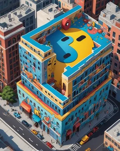 pac-man,pacman,super mario,mario bros,toy block,cinema 4d,bird tower,mario,super mario brothers,mixed-use,pixaba,pi,banana box market,building block,factory bricks,big bird,toy brick,cube house,6d,b3d,Unique,3D,Isometric