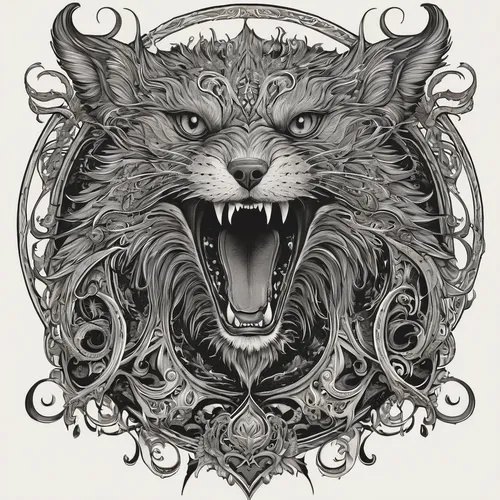 heraldic animal,lion,line art animal,forest king lion,werewolf,crest,barong,heraldic,howling wolf,lion head,vector illustration,lion - feline,snarling,gryphon,wolf,lion capital,gray wolf,line art animals,two lion,roar,Illustration,Black and White,Black and White 01