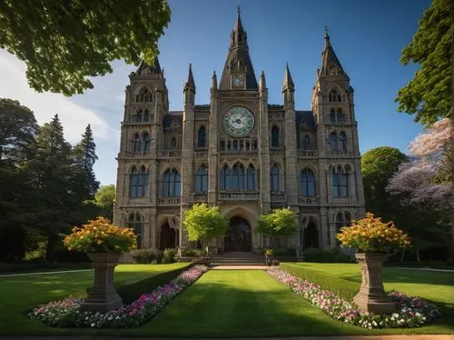 armagh,dunedin,otago,nidaros cathedral,truro,lichfield,st mary's cathedral,gothic church,christchurch,gasson,cathedrals,maynooth,cathedral,dunfermline,neogothic,the cathedral,woodburn,mountstuart,metz,bendigo,Illustration,Black and White,Black and White 12