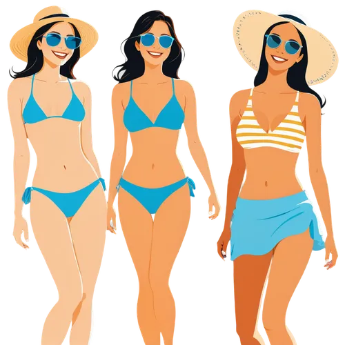 fashion vector,summer clip art,two piece swimwear,beachwear,vector graphics,summer icons,retro paper doll,beachgoer,sunwear,beachgoers,summer background,summer line art,swimwear,beach background,sun hats,background vector,vectorization,beach goers,coreldraw,lumidee,Art,Artistic Painting,Artistic Painting 43