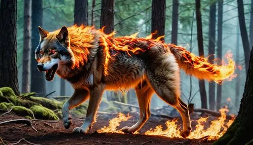 fire horse,hellhound,fireheart,howling wolf,firecat,firedoglake,Photography,General,Realistic