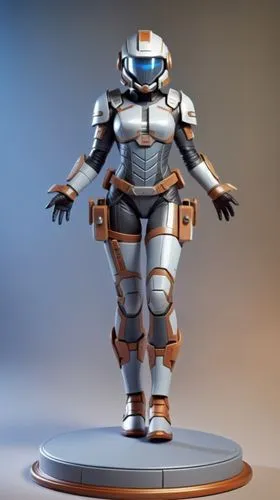 3d figure,3d model,game figure,metal figure,spaceguard,steel man,Unique,3D,3D Character