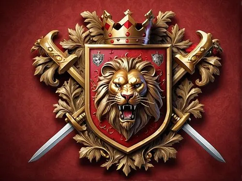 heraldic,heraldic animal,heraldry,heraldic shield,crest,tyrion lannister,monarchy,shield,lion capital,national coat of arms,lion,military organization,coat arms,lions,escutcheon,emblem,the order of cistercians,game of thrones,lion number,coat of arms,Conceptual Art,Fantasy,Fantasy 26