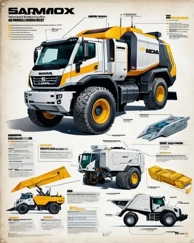 smartruck,earthmover,construction vehicle,earthmoving,construction equipment,terex,tracked dumper,construction machine,samarra,armored vehicle,kamaz,scammell,sandbox,sandboxes,mining excavator,unimog,sambro,compactor,sarex,concrete mixer truck,Unique,Design,Infographics