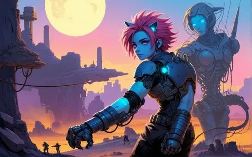 celldweller,wildstar,planescape,gaige,neuromancer,klayton,Illustration,Children,Children 01