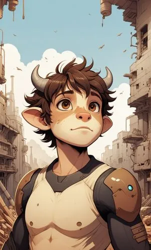 talus,favaro,scanlan,halfling,oingo,steamboy,Illustration,Children,Children 01