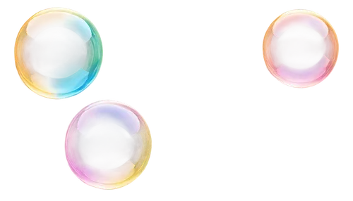 Transparent bubbles, iridescent colors, shimmering lights, spherical shape, floating in air, delicate movements, gentle rotations, soft focus, warm color tone, ambient lighting, cinematic composition,