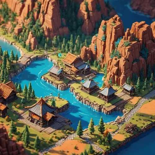 popeye village,frontierland,mountain village,alpine village,wild west hotel,miniland,lego city,aurora village,mountain settlement,ski resort,zion,escher village,seaside resort,bogart village,ponderosa,knight village,mud village,nativity village,resort,villages,Unique,3D,Isometric