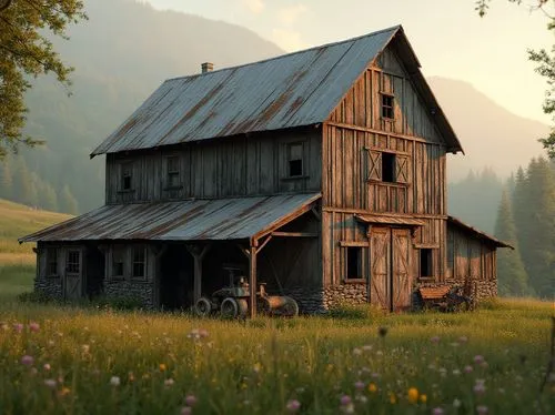 wooden house,barnhouse,lonely house,little house,log home,old barn,wooden hut,farm house,small house,field barn,home landscape,barn,homesteader,country house,miniature house,log cabin,country cottage,timber house,rustic,ancient house,Photography,General,Realistic