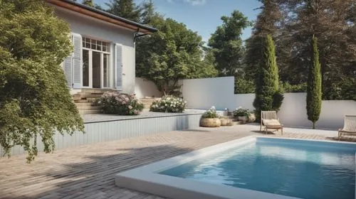 pool house,provencal life,holiday villa,dug-out pool,provencal,outdoor pool,Photography,General,Realistic