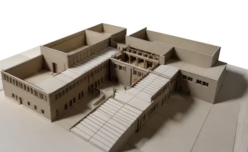 model house,menger sponge,caravansary,qasr al watan,medieval architecture,qasr azraq,barracks,scale model,menger,karnak,caravanserai,3d model,3d rendering,archidaily,umayyad palace,qasr al kharrana,th