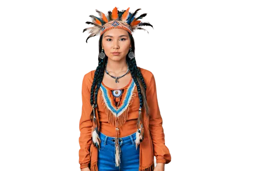 pocahontas,illiniwek,abenaki,sacagawea,amerind,winnetou,hidatsa,cherokee,american indian,native american,amerindian,ndn,arapaho,navajo,hinemoa,sacajawea,ixchel,the american indian,intertribal,indian headdress,Illustration,Japanese style,Japanese Style 17