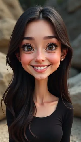 cgi,3d model,cute cartoon character,renderman,kimberlee,rachwalski