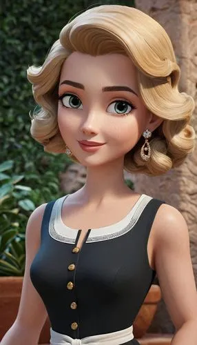 princess anna,elsa,tiana,cute cartoon character,cynthia,bjd,Unique,3D,3D Character