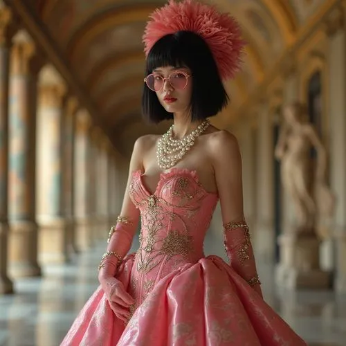 galliano,rococo,victorian style,victoriana,ball gown,vaganova