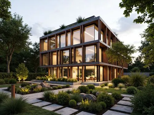 timber house,3d rendering,forest house,modern house,cubic house,wooden house,garden elevation,frame house,danish house,landscape design sydney,revit,render,garden design sydney,passivhaus,residential house,landscaped,landscape designers sydney,modern architecture,dunes house,smart house