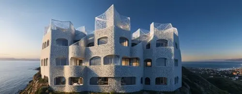 cubic house,ice castle,cube stilt houses,bjarke,gaudi,house of the sea,Photography,General,Realistic