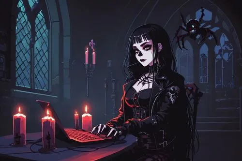 gothic woman,gothic portrait,gothic style,gothic,dark gothic mood,black candle,gothicus,goth woman,gothic dress,diamanda,vampire lady,candelabra,strahd,vampire woman,jordison,malefic,hecate,countess,ravenloft,vampyres,Unique,Pixel,Pixel 01